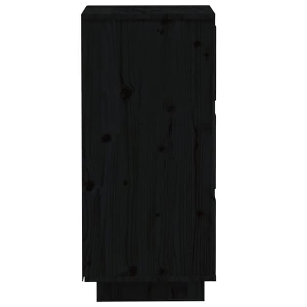vidaXL Senkit 2 kpl musta 32x34x75 cm täysi mänty