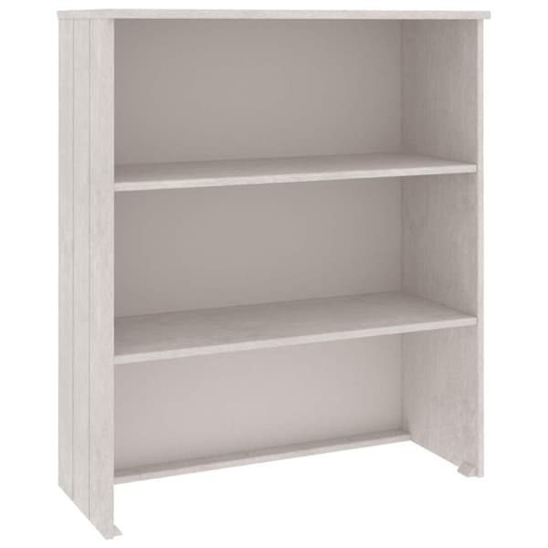 vidaXL Skjenketopp HAMAR hvit 85x35x100 cm heltre furu
