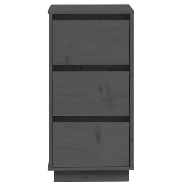 vidaXL Senkit 2 kpl harmaa 32x34x75 cm täysi mänty