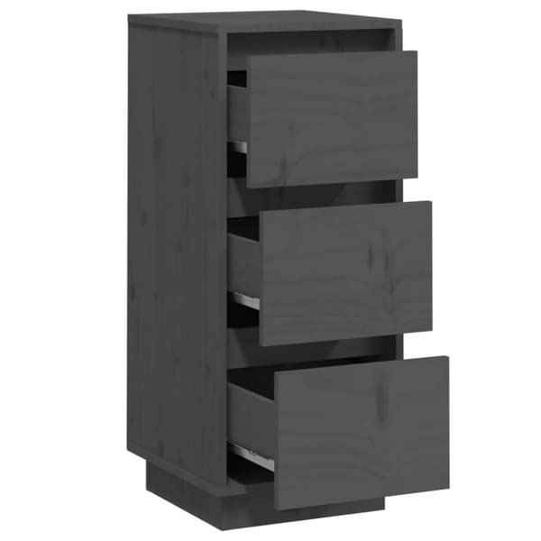 vidaXL Senkit 2 kpl harmaa 32x34x75 cm täysi mänty