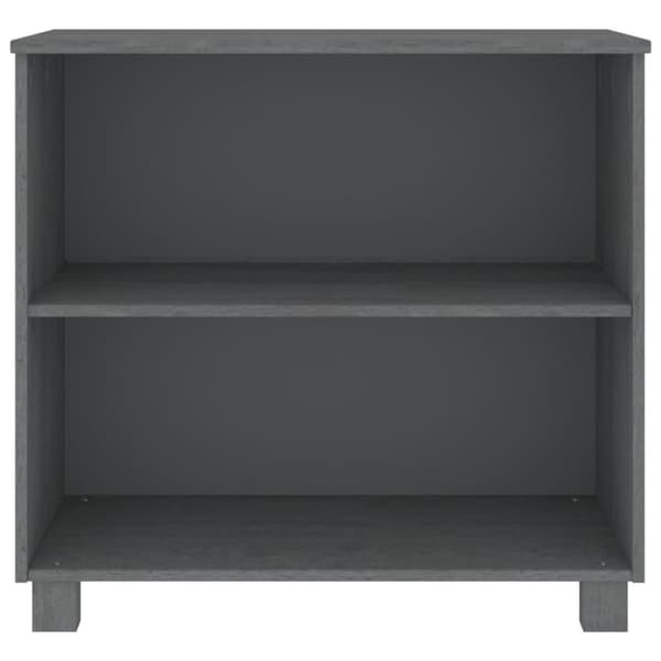 vidaXL Sivupöytä HAMAR tummanharmaa 85x35x80 cm täysi mänty