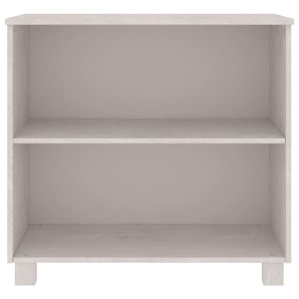 vidaXL skænk HAMAR 85x35x80 cm massivt fyrretræ hvid