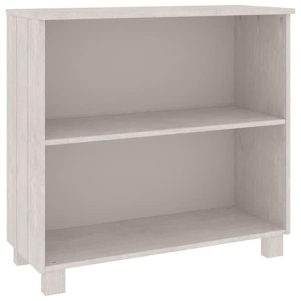 vidaXL Sivupöytä HAMAR valkoinen 85x35x80 cm täysi mänty
