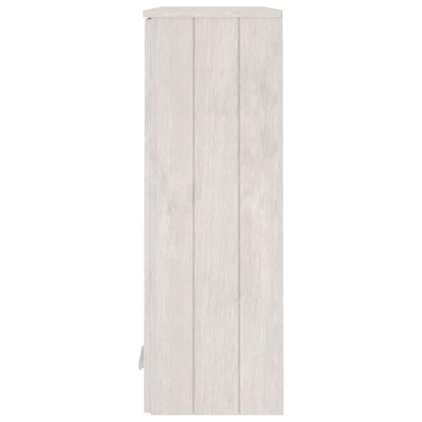 vidaXL Överdel till högskåp HAMAR vit 85x35x100 cm massiv furu
