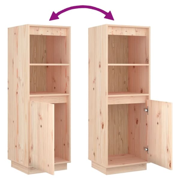vidaXL Highboard 37x34x110 cm heltre furu