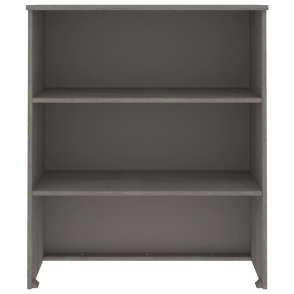 vidaXL Överdel till högskåp HAMAR ljusgrå 85x35x100 cm massiv furu