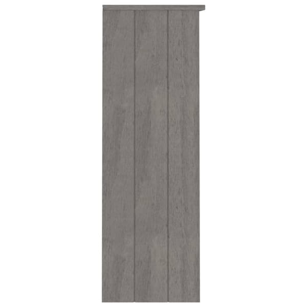 vidaXL Överdel till högskåp HAMAR ljusgrå 85x35x100 cm massiv furu