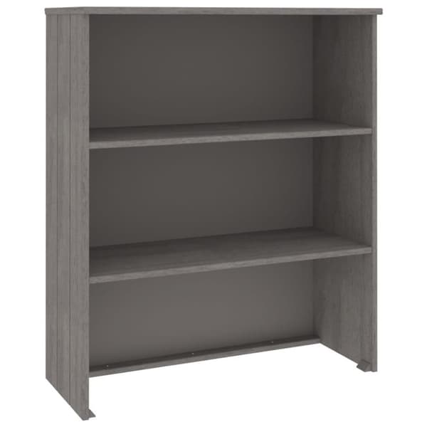 vidaXL Överdel till högskåp HAMAR ljusgrå 85x35x100 cm massiv furu