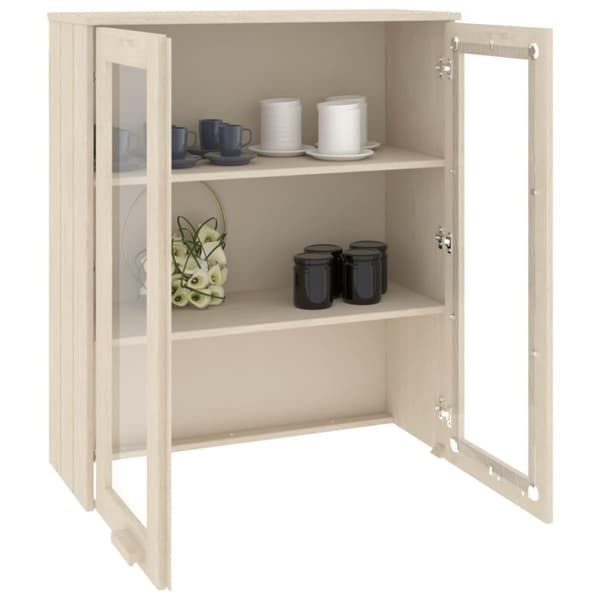 vidaXL Överdel till högskåp HAMAR honungsbrun 85x35x100 cm massiv furu