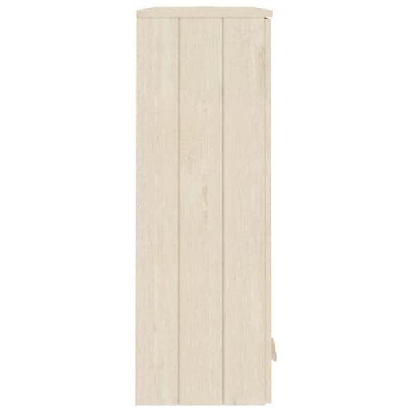 vidaXL Överdel till högskåp HAMAR honungsbrun 85x35x100 cm massiv furu