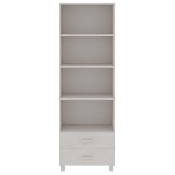 vidaXL højskab HAMAR 60x35x180 cm fyrretræ hvid