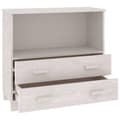 Miniatyrbilde 6 av 10: vidaXL Skjenk HAMAR hvit 85x35x80 cm heltre furu