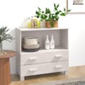 Miniatyrbilde 10 av 10: vidaXL Skjenk HAMAR hvit 85x35x80 cm heltre furu
