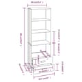 Pikkukuva 7 / 10: vidaXL Kaappi HAMAR hunajanruskea 60x35x180 cm täysi mänty