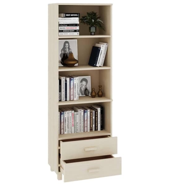 vidaXL Kaappi HAMAR hunajanruskea 60x35x180 cm täysi mänty
