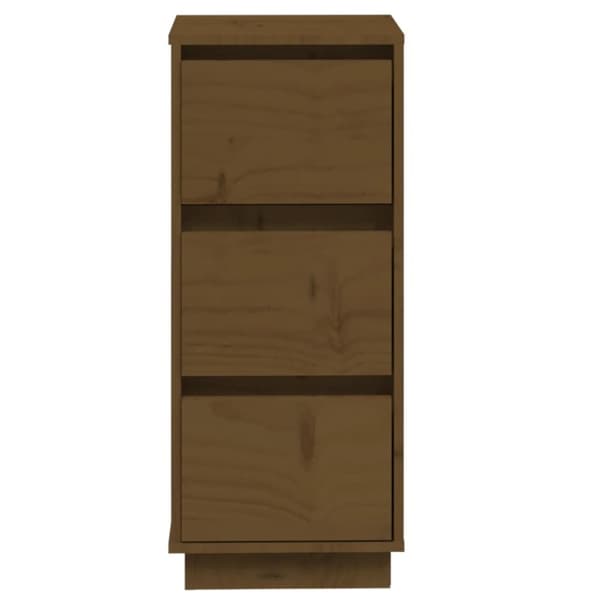 vidaXL Skänk honungsbrun 32x34x75 cm massiv furu