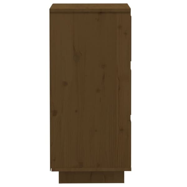 vidaXL Skänk honungsbrun 32x34x75 cm massiv furu