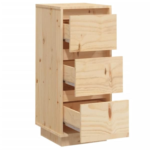 vidaXL Skjenk 32x34x75 cm heltre furu