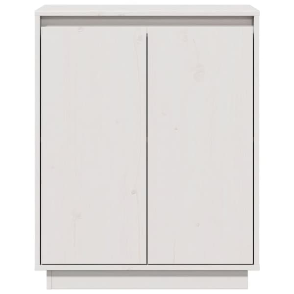vidaXL Skjenk hvit 60x34x75 cm heltre furu