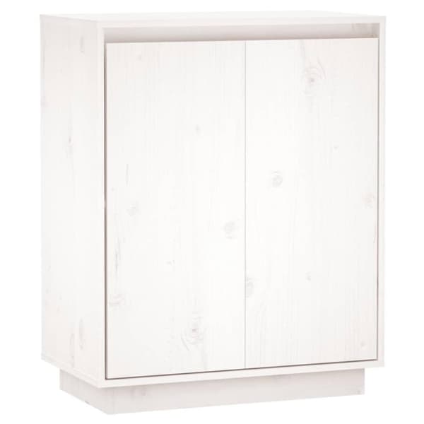 vidaXL Senkki valkoinen 60x34x75 cm täysi mänty