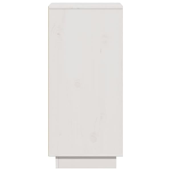 vidaXL Skjenk hvit 31,5x34x75 cm heltre furu