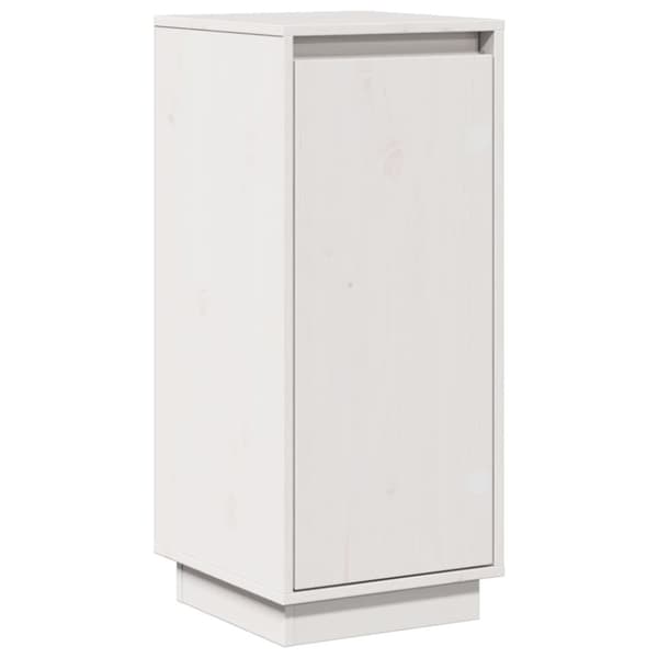 vidaXL skænke 2 stk. 31,5x34x75 cm massivt fyrretræ hvid