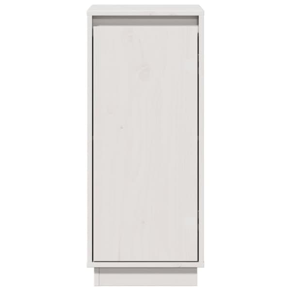 vidaXL skænke 2 stk. 31,5x34x75 cm massivt fyrretræ hvid