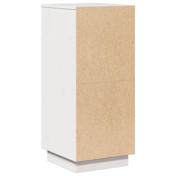 vidaXL skænke 2 stk. 31,5x34x75 cm massivt fyrretræ hvid