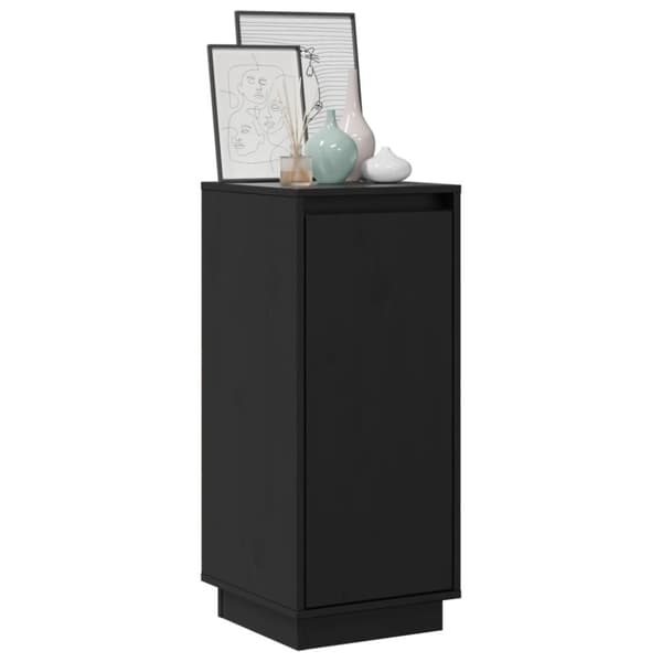 vidaXL Senkit 2 kpl musta 31,5x34x75 cm täysi mänty