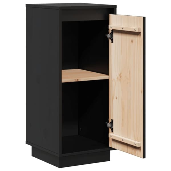 vidaXL Senkit 2 kpl musta 31,5x34x75 cm täysi mänty