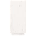 Miniatyrbilde 8 av 11: vidaXL Skjenk hvit 111x34x75 cm heltre furu