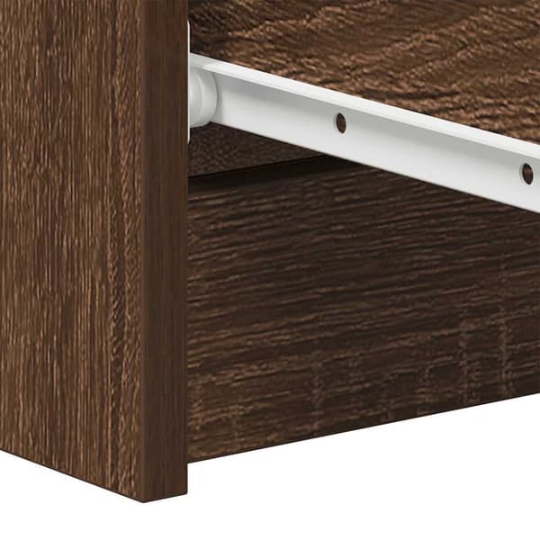 vidaXL Senkki ruskea tammi 60x35x98,5 cm tekninen puu