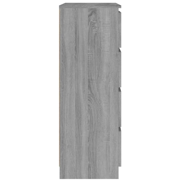 vidaXL Byrå grå sonoma-ek 60x35x98,5 cm konstruerat trä
