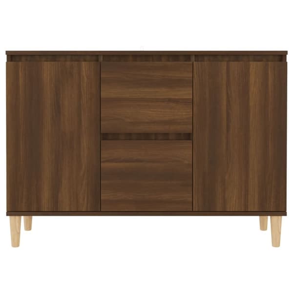 vidaXL skænk 101x35x70 cm konstrueret træ brun egetræsfarve