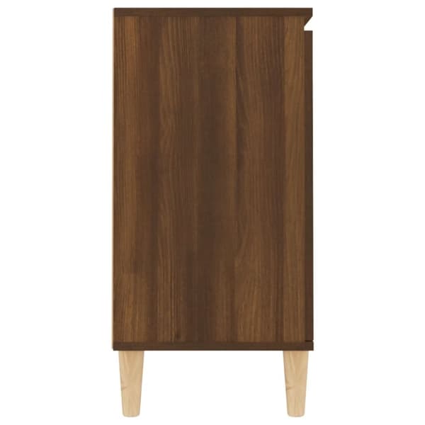 vidaXL Skänk brun ek 101x35x70 cm konstruerat trä