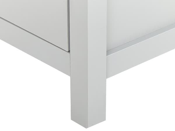 Lipasto vaaleanharmaa vaalea puu lastulevy 79 x 39 x 95 cm laatikoilla perinteinen tyyli