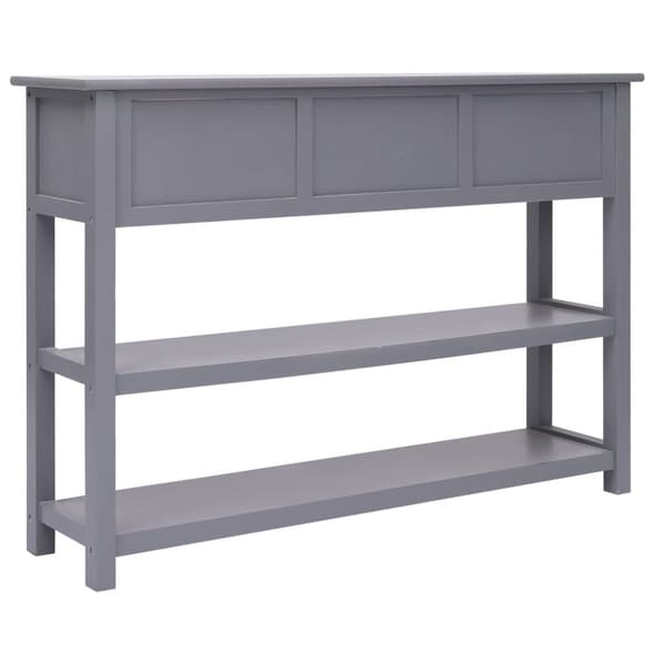 vidaXL Senkki harmaa 108x30x76 cm täysi keisaripuu