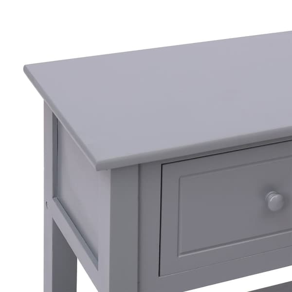 vidaXL Senkki harmaa 108x30x76 cm täysi keisaripuu