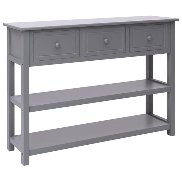 vidaXL Senkki harmaa 108x30x76 cm täysi keisaripuu