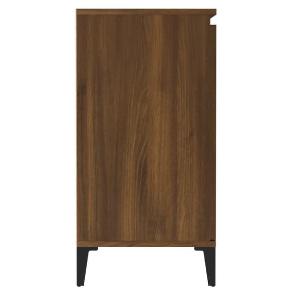 vidaXL Skjenk brun eik 60x35x70 cm konstruert tre