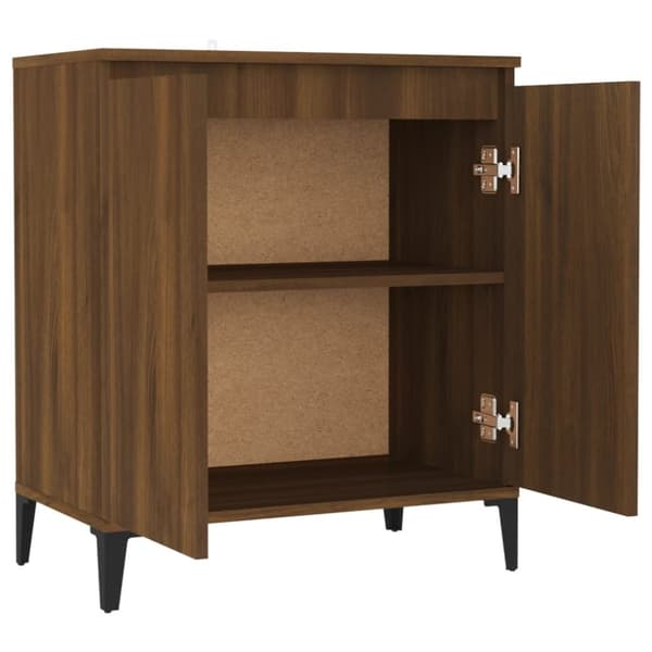 vidaXL Skjenk brun eik 60x35x70 cm konstruert tre