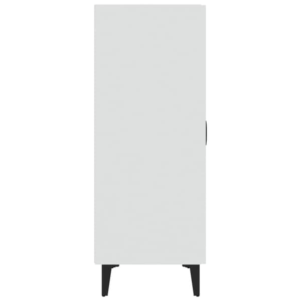 vidaXL Skjenk hvit 70x34x90 cm konstruert tre