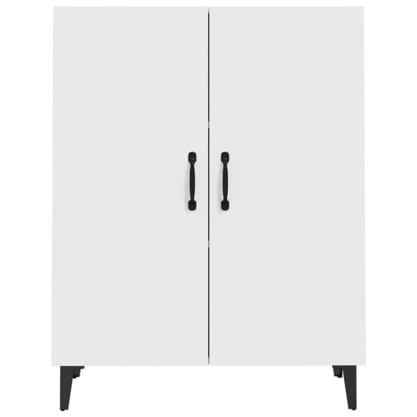 vidaXL Skjenk hvit 70x34x90 cm konstruert tre