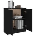 Miniatyrbilde 6 av 8: vidaXL Skjenk svart 60x30x70 cm konstruert tre