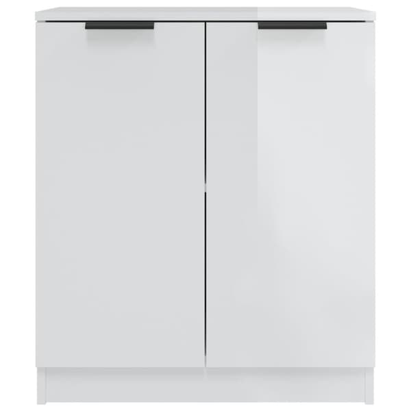 vidaXL Skänkskåp vit högglans 60x30x70 cm konstruerat trä