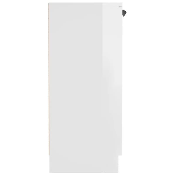 vidaXL Skänkskåp vit högglans 60x30x70 cm konstruerat trä