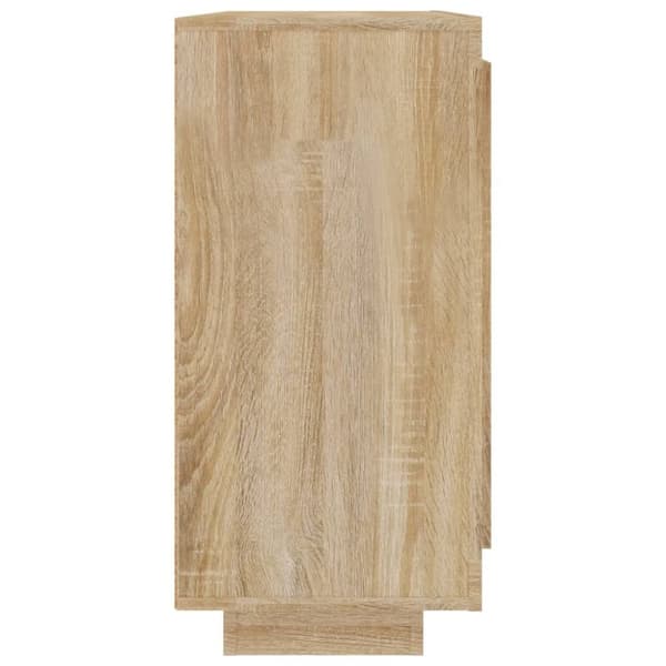 vidaXL Skänk sonoma-ek 92x35x75 cm konstruerat trä