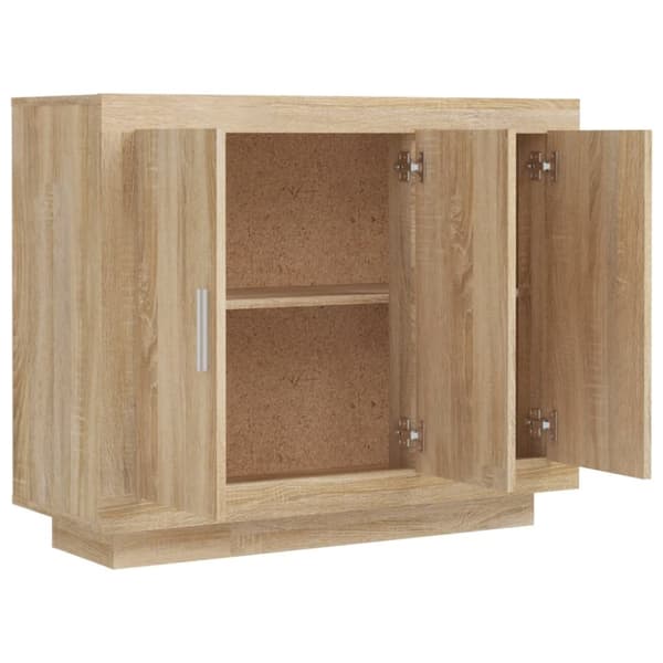 vidaXL Skänk sonoma-ek 92x35x75 cm konstruerat trä