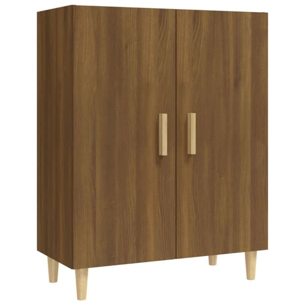 vidaXL Skjenk brun eik 70x34x90 cm konstruert tre