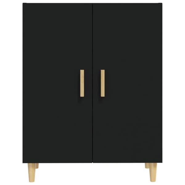vidaXL Skjenk svart 70x34x90 cm konstruert tre